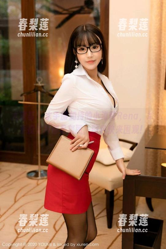 尤蜜荟 - 水手服加持的小海臀Rena，举手投足间都是美丽，图包快来围观！